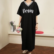 빅걸스토리 여성용 브이넥 원피스