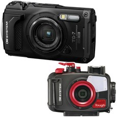 올림푸스 OM SYSTEM 다이빙 카메라 Tough TG7 + PT-059 방수하우징세트, 1세트, 단일 모델