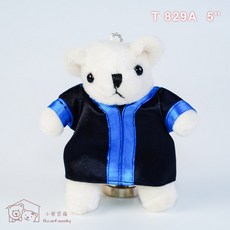 小熊家族 法官熊吊飾掛飾 13公分迷你造型 法律職業系列 包包鑰匙圈裝飾, 1個, 法官熊