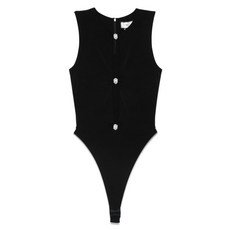 니사 라인스톤 장식 바디수트