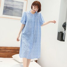 시골양품점 프릴 오픈형 반팔 면원피스EMP135 핑크 블루 195434