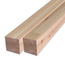 아이베란다 삼나무 집성목 각재 각목 받침 60x60x800mm, 2개