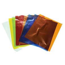 8색 칼라 셀로판지 (10매) ( 색상놀이 만들기 놀이 교육 DIY 칼라 필름지