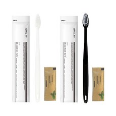 일회용 칫솔 치약 세트 휴대용 여행용 덴탈킷 위드모먼트 칫솔 세트 색상랜덤, 100개