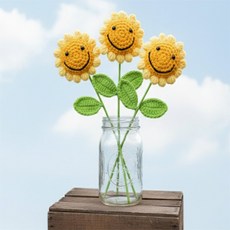 일상발견 꽃 인형꽃 핸드메이드소품 털실꽃