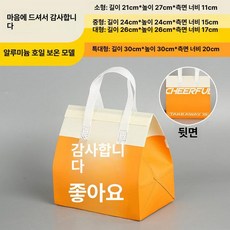 손잡이보냉팩 일회용 포장 용기 손잡이 보냉, 특대형 30x20x30cm, 50 개, 다이어트