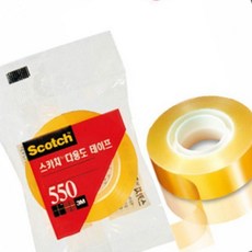 3M 테이프 550 리필 12mm x 30M 포장용 접착 매장 사무실