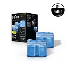 브라운 BRAUN 전기면도기 전용 3in1 클린 앤 리뉴 CCR2 세정액 2개, 세정액 2개 (BO31)