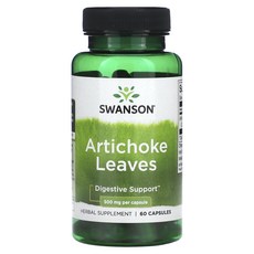 Swanson 아티초크 잎 500mg 캡슐 60정, 1개