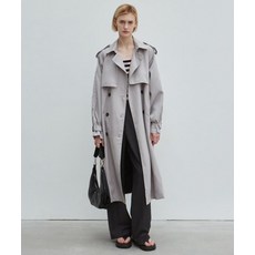닉앤니콜 NICK&NICOLE OVERSIZED DOUBLE TRENCH COAT GRAY