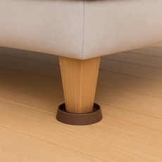 클라이트 가구 밀림방지 논슬립 패드 긁힘방지 패드 소파 고정 패드 가구 받침대 4P, 1세트, 브라운