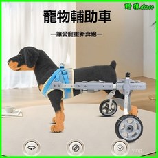 狗狗寵物輪椅：後腿支架，癱瘓殘疾康復四輪輔助車，老年助力代步, 1個, 兩輪,身長20-25 胸圍32-37