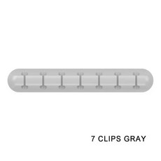 실리콘 USB 케이블 정리 클립 충전선 마우스 이어폰 고정 홀더, 7 Clips Grey, 1