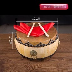 단청북 공연 국악 판소리 난타악기 사물놀이 악기 승무북 교육 난타 전통 리듬 큰 북, E_10인치 버드나무 드럼, 1개