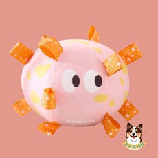 狗狗互動球 狗玩具 寵物玩具 狗狗玩具球 互動玩具 大小型犬適用, 1個, 粉眼睛, -