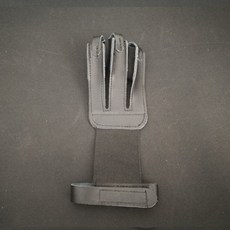 台灣出貨【716人好評】弓箭皮質護臂護指傳統弓護具懞古式射箭複閤反曲直拉弓長款加厚, 1個, 黑色牛皮護指