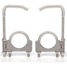2인치 배기 파이프용 행거 로드가 있는 엘리센터 유니버설 스테인리스 클램프, 2 Inch