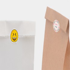 하노빅 각대봉투 빵봉투, 소 - 화이트