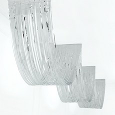 파티짱 천장 캐노피 가랜드 세트, 4개, 실버