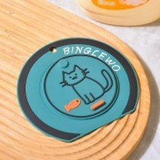 BINGLEWO 防臭卡通地漏蓋 過濾網設計, 防臭地漏蓋 - 小貓咪 - 1個