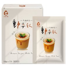 艾禾生醫 動姿飲 機能飲品 黑糖奶茶 (運動補給、能量飲品、獨立包裝), 12g, 7個