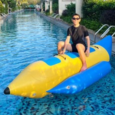 풍선 놀이기구 실내 펜션 풀빌라 키즈카페 놀이공원 장비 어린이용 트램펄린, 33 3인승 바나나 보트