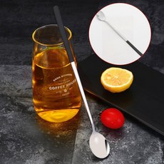 홈카페 에이드 롱 티스푼 블랙 머들러 긴 숟가락, 1개, 상세페이지 참조