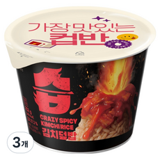 CJ제일제당 습 김치덮밥 컵밥, 3개, 252g
