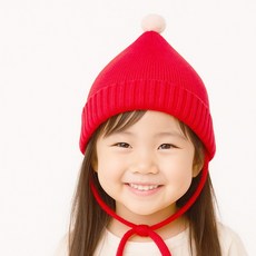 MESSA 어린이 요정 비니 고깔모자 국산 크리스마스방울모자 산타모자