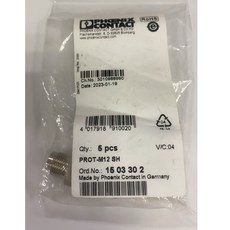 Phoenix Contact PROT-M12 SH 旋入式封蓋, 1個