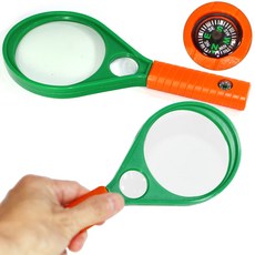 멀티 돋보기 90mm 3배율 25mm 5배율 휴대용 학교 교재용 노안, 1개