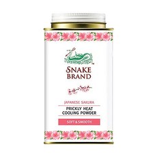 蛇牌爽身粉-粉色花香，泰國進口，涼感舒緩，預防痱子，細緻粉末, 140g, 2