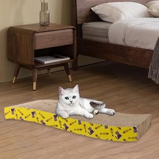 고양이 스크래치 보드 | 골판지 라운지 침대 가구 보호 패드 (7가지 옵션), 1개, S 44.5x21x44cm