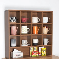 잔 정리 머그컵 싱크대 컵 선반 홀더 거치대 정리대 컵꽂이 진열 커피잔 찻잔 수납 주방, B. 높이 60cm 길이 60cm 호두격자