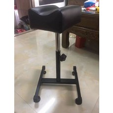 페디 다리 받침대 발 사무실 미용 폴딩 풋케어, 발 관리 스툴 블랙 패드