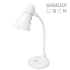 SANLUX台灣三洋 LED燈泡檯燈 SYKS-01 護眼檯燈 節能檯燈, 白色