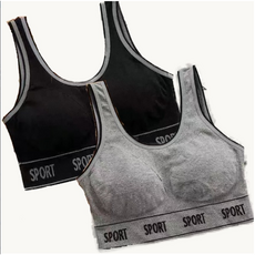 에쉬울프 여성용 편안한 스포츠브라 1+1