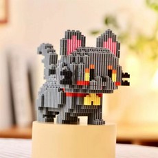 구미호 블럭 집콕 취미 나노 장식 조립 인테리어 캐릭터 라벨리아, AK. 너무 귀여운 고양이 작은 검은 고양이