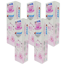 Crest 3DWHITE 鎖白清新雪櫻牙膏, 120g, 5個