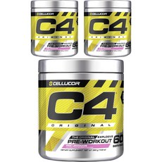 CELLUCOR C4 Original預鍛鍊粉 粉紅檸檬味, 408g, 3罐