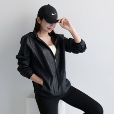 루즈핏 요가 바람막이 집업 자켓 윈드 브레이커
