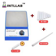 마그네틱 교반기 가열 연구실 블렌더 실험실 항온 믹서, 교반기 + 마그네틱 세트 + 재활용 바 일반, 1개