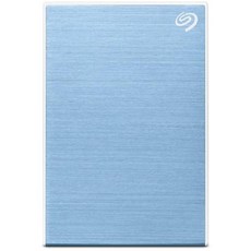 One Touch 2TB External HDD with Password Protection Light Blue for Windows and Mac with 3 yr Data