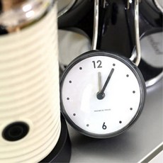 욕실 벽면부착식 심플한 미니 방수 벽시계 탁상시계 알람탁상시계, 모던그레이