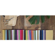 프랑스자수원단/17수 자연염색 워싱 무명 린넨 프랑스자수 원단(46color), 16.브라운(306), 1개