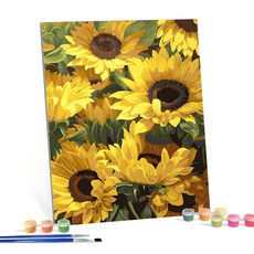 I LOVE PAINTING DIY繪畫組 40*50cm, 向日葵的盛宴款, 1幅