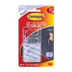 3M 중 코맨드투명전선용클립 17301 62790EA 1(PC), 색상
