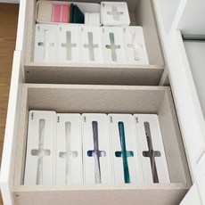 리블리홈 화이트 크로스 십자 주방 서랍 비닐봉지 정리함 수납함, 1개