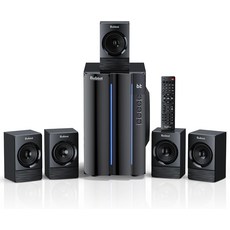 TV용 밥토 홈 시어터 서라운드 사운드 시스템 - 6.5인치 서브우퍼 800W 피크 딥 베이스 5.1 유선 위성 스피커 오디오 스테레오 지원 ARC 광학 블루투스 보조 입력
