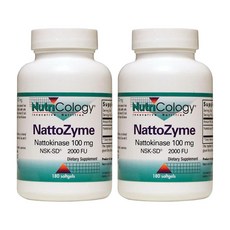 Nutricology 納豆酵素軟膠囊 100mg, 180顆, 2罐